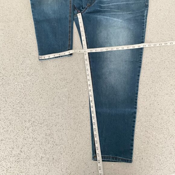 New Love Fire Maternity Jeans Blue Full Panel Coverage Mama Baby Denim XXL - Picture 6 of 7